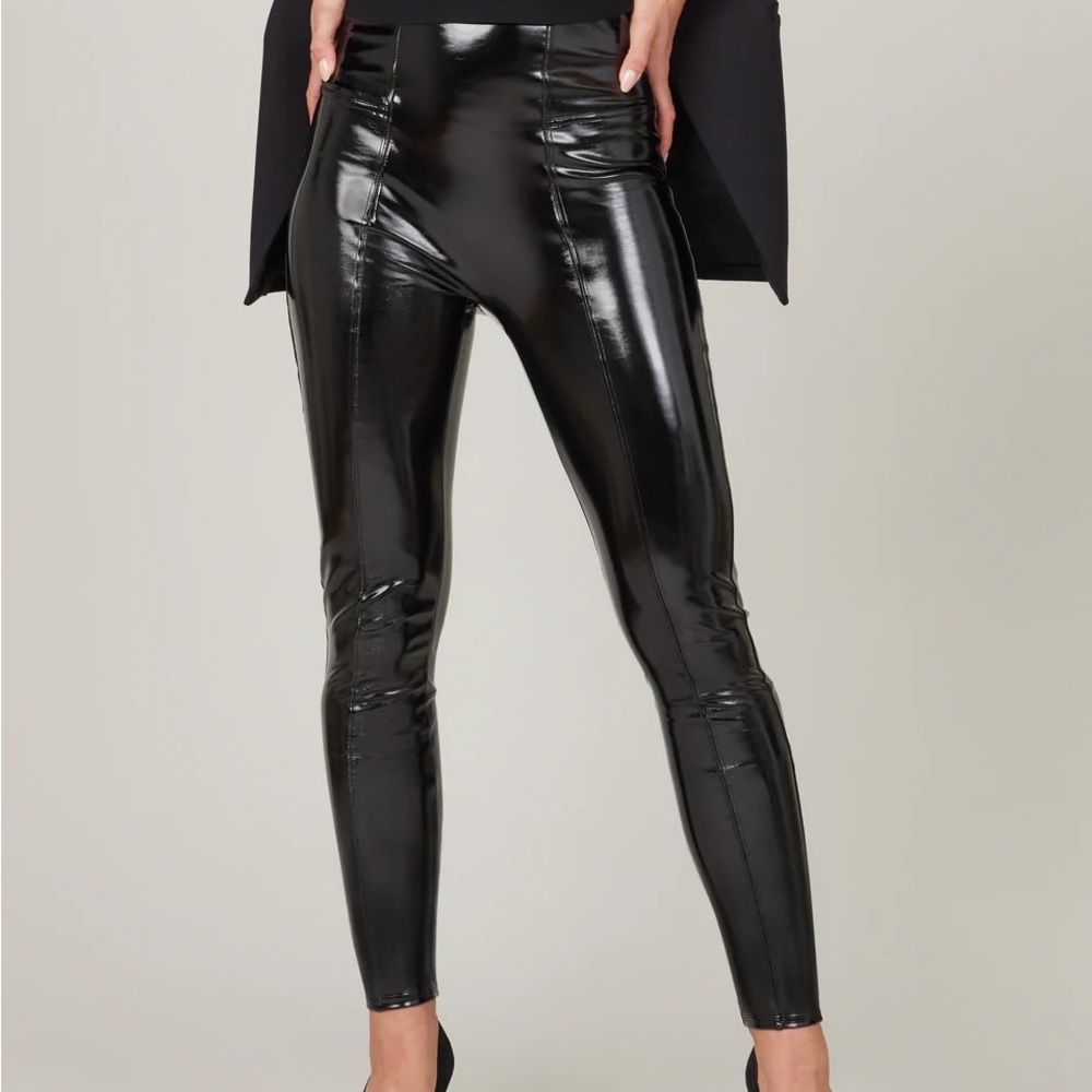 Spanx Faux Patent Leather Leggings